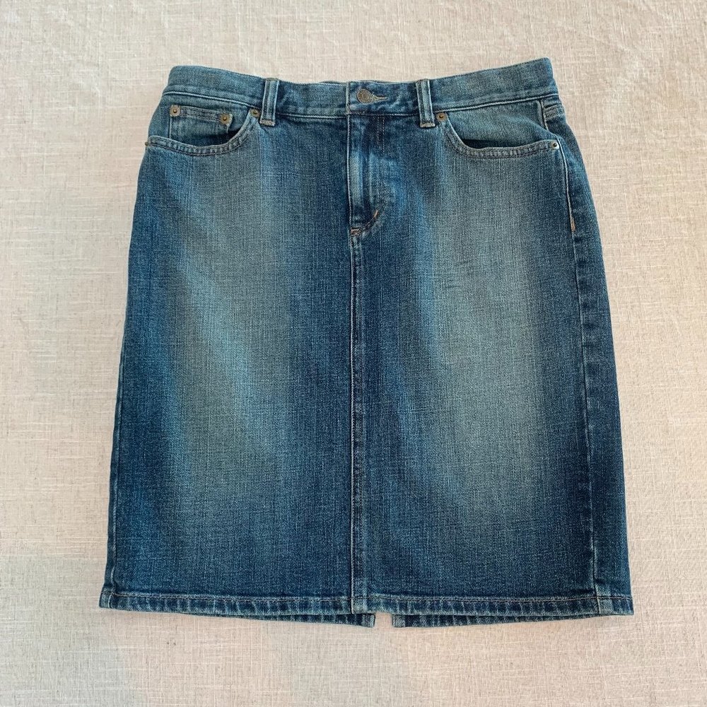 Petite Ralph Lauren Denim Skirt